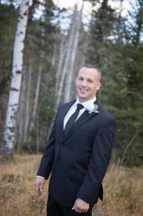 New Mexico groom married in the woods of Taos Canyon