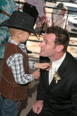 The ring bearer talks about his important job with the groom
