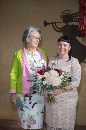April's mother, with such pride in her eyes for her daughter, on wedding day