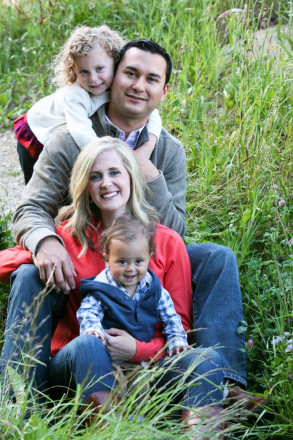 Family picture in Red River while on family vacation