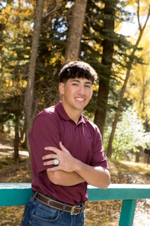 Jacob started his senior photos at Mallette Park in Red River, NM