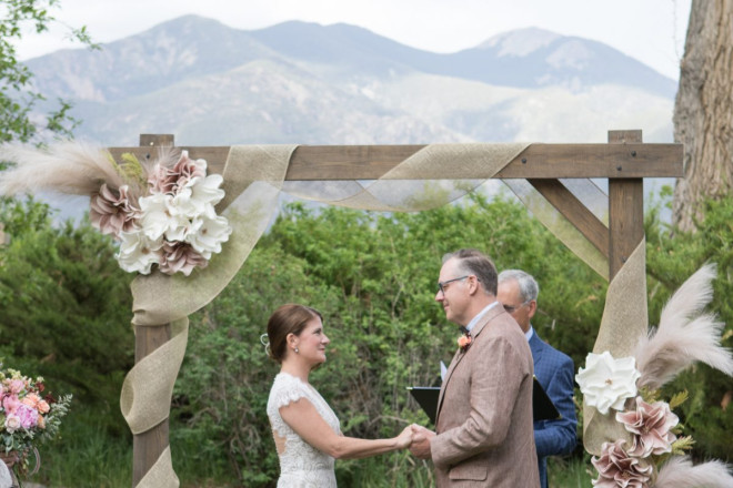 Lindsay and John and Taos Mountain: a union