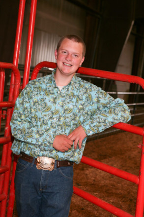 Senior photos of Hayden at the fairgrounds in Taos, NM