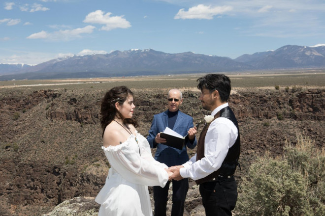 Lost in each others eyes, Mackenzie and Steven enjoy their customized wedding ceremony by local officiant