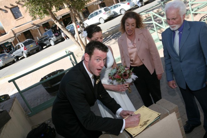 The license signing is an important part of the wedding day that usually takes places after the wedding ceremony