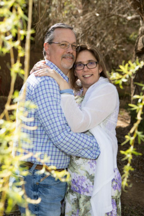 Newly engaged couple from out of town celebrating with an engagement session