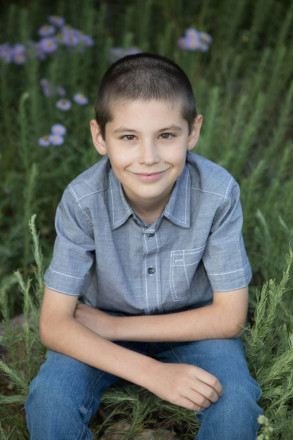 Nine-year-old pictures of boy on vacation in Taos, NM