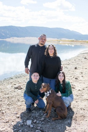 Family vacation photos at Eagle Nest Lake in Colfax County