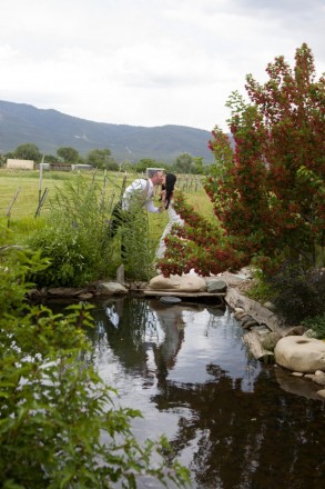 Garden in El Prado, NM hosts Allyssa and Glenn's destination elopement
