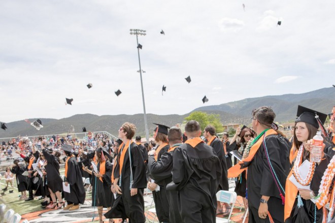 The wind takes away the graduates hates as soon as the class of 2022 throw them