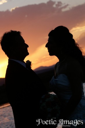 New Mexican wedding sunset