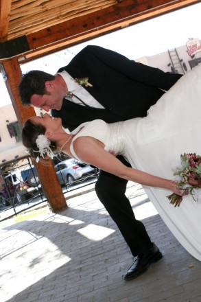 The gazebo on Taos plaza is an awesome wedding venue in Taos offering shade and some privacy