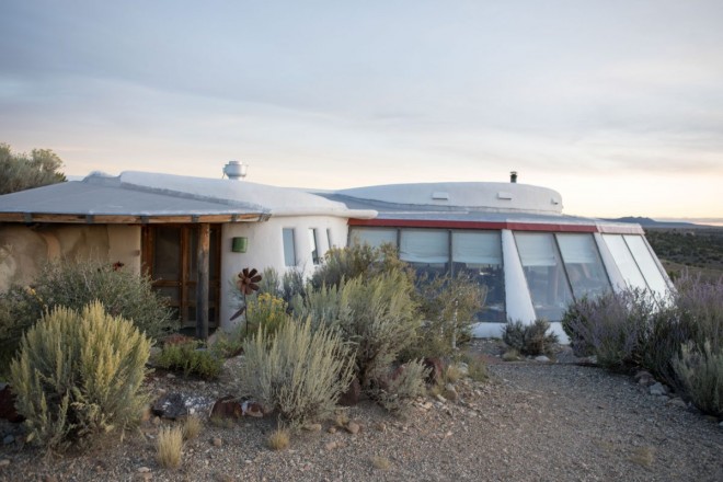 Off Grid White Earthship Home on Hondo Mesa in El Prado, NM