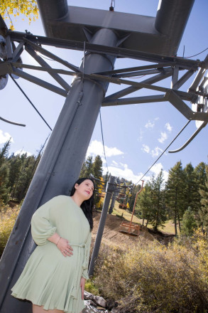 Cool angles and fun senior pictures for visiting senior in Red River, NM