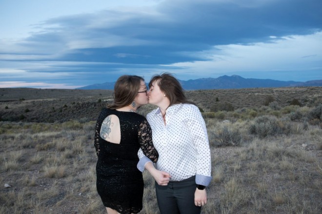Leah and Kasey's engagement shoot on the Taos mesa