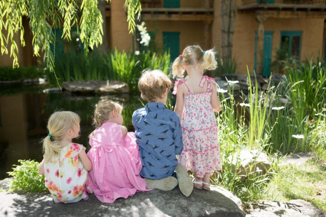 Precious children's portraits at El Monte Sagrado resort in Taos, NM