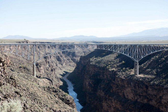 Rio Grande and Gorge Bridge in Taos County, NM