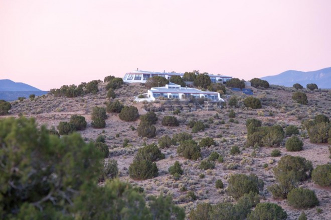 Earthship home, studio, and mesa acreage for Taos artist