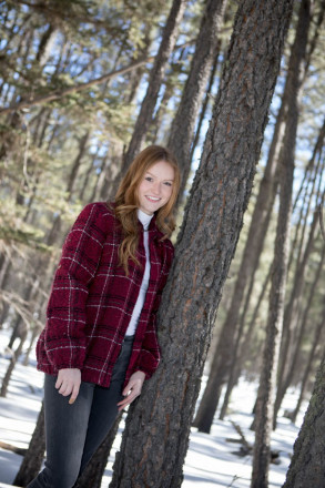 Angel Fire senior photo session in Carson National Forest