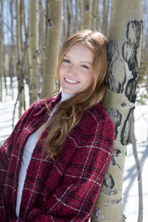 Aspens and snow in March in Angel Fire, New Mexio