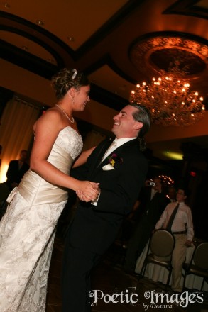 The first dance at wedding reception