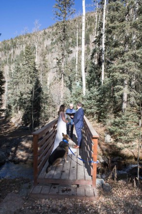 New Mexico elopement in Taos Ski Valley mountains