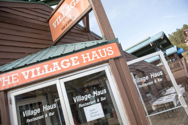The Village Haus hosts the destination wedding reception in Angel Fire in June