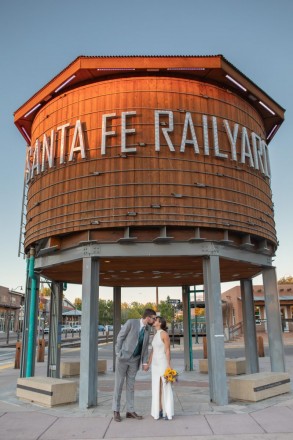 Famous Santa Fe Railyard, a historical and fun place for a summertime wedding reception
