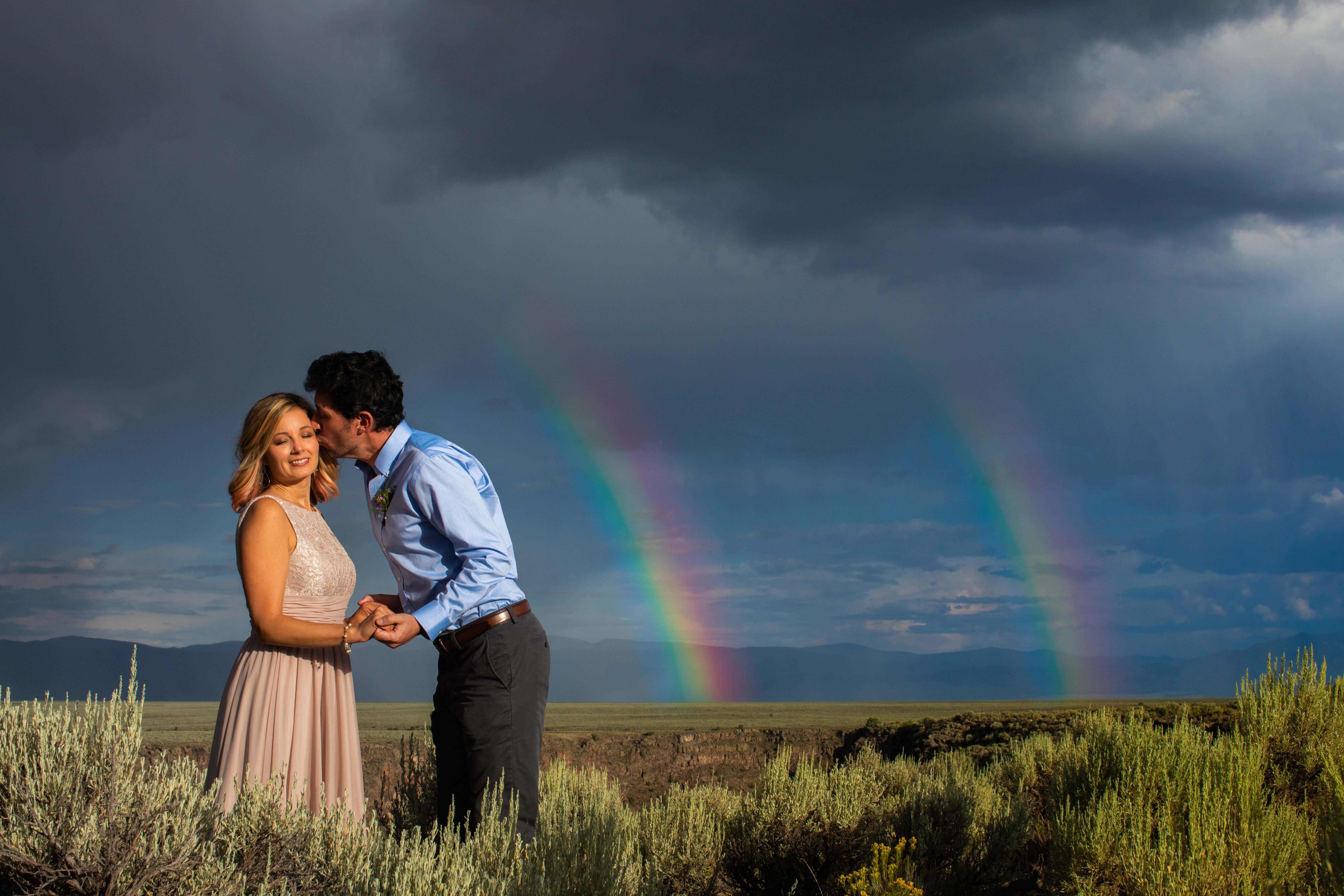 Double Rainbow Wedding in Taos - Poetic Images- Wedding and Portrait ...