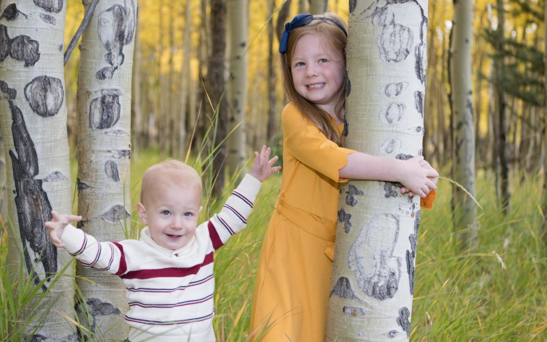 Family Photographs in Autumn in Angel Fire, NM