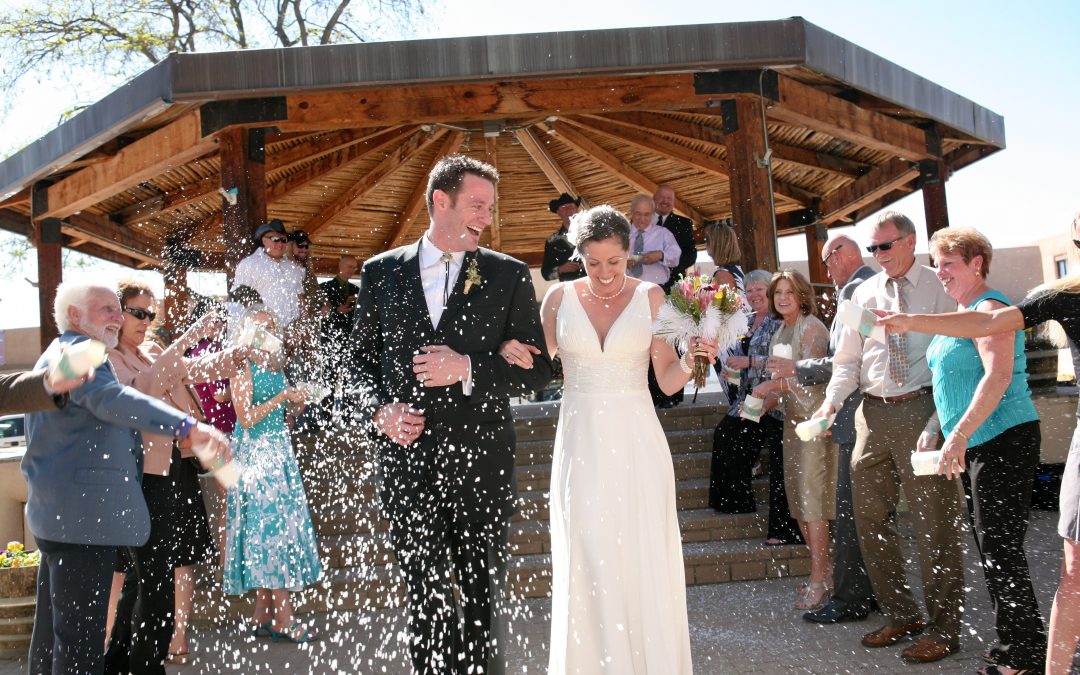 A Gazebo Wedding at Taos Plaza