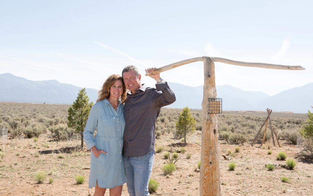 Engagement Session on Tune Drive in Taos