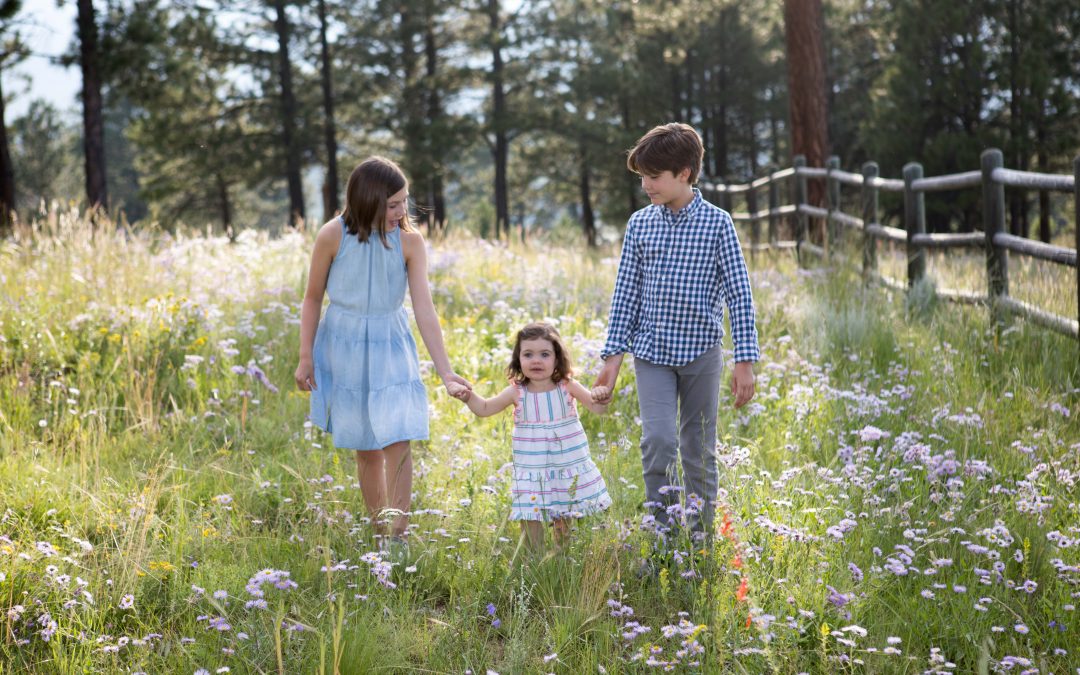 Family Photo Session of Family on Vacation in Angel Fire