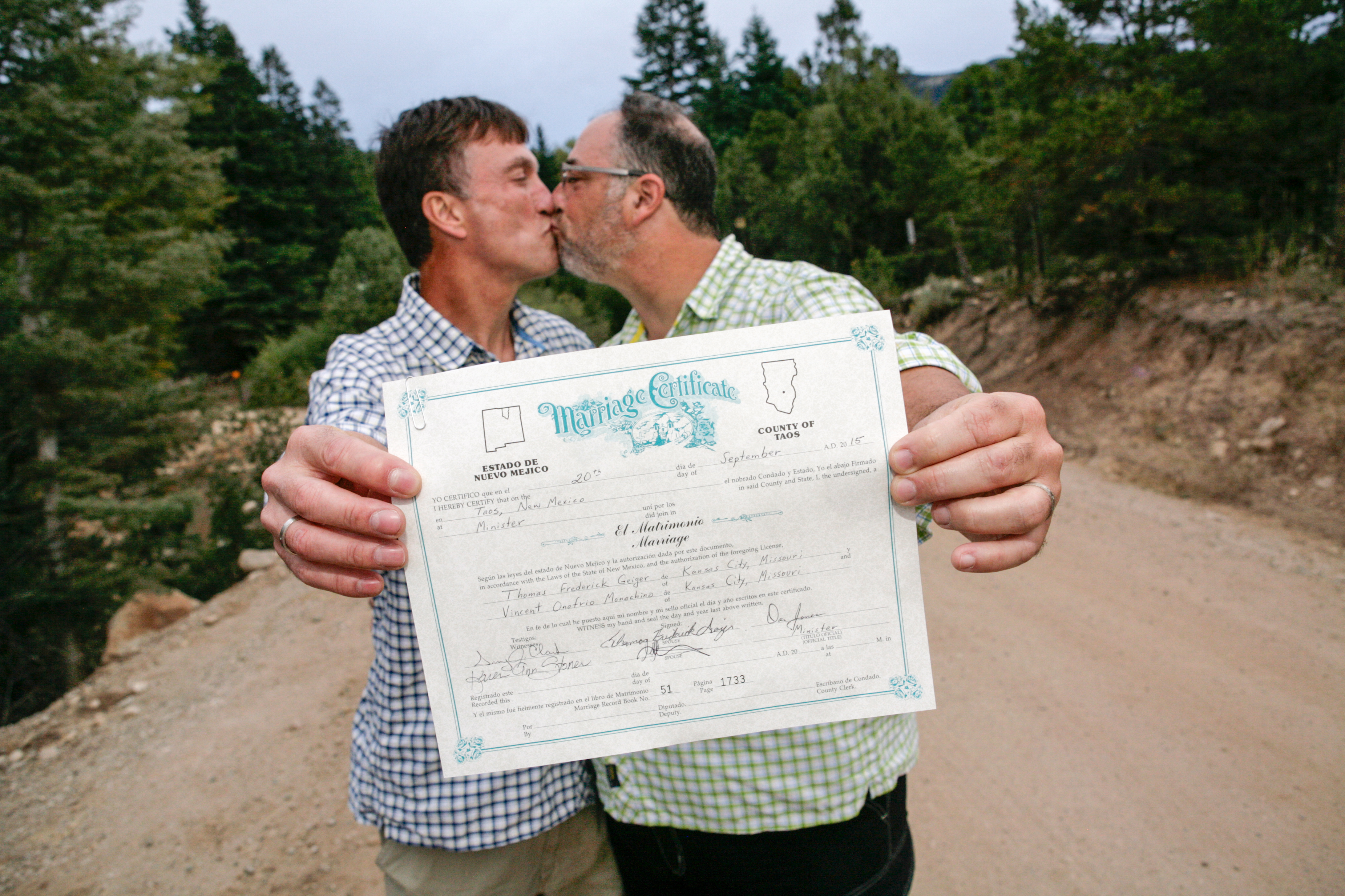 Double Gay Wedding in the Mountains of Taos